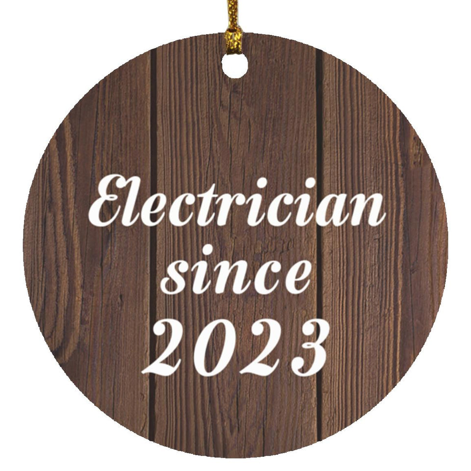 Electrician Since 2023 - Circle Ornament D
