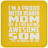 Proud Meter Reader Mom Of Awesome Son - Drink Coaster