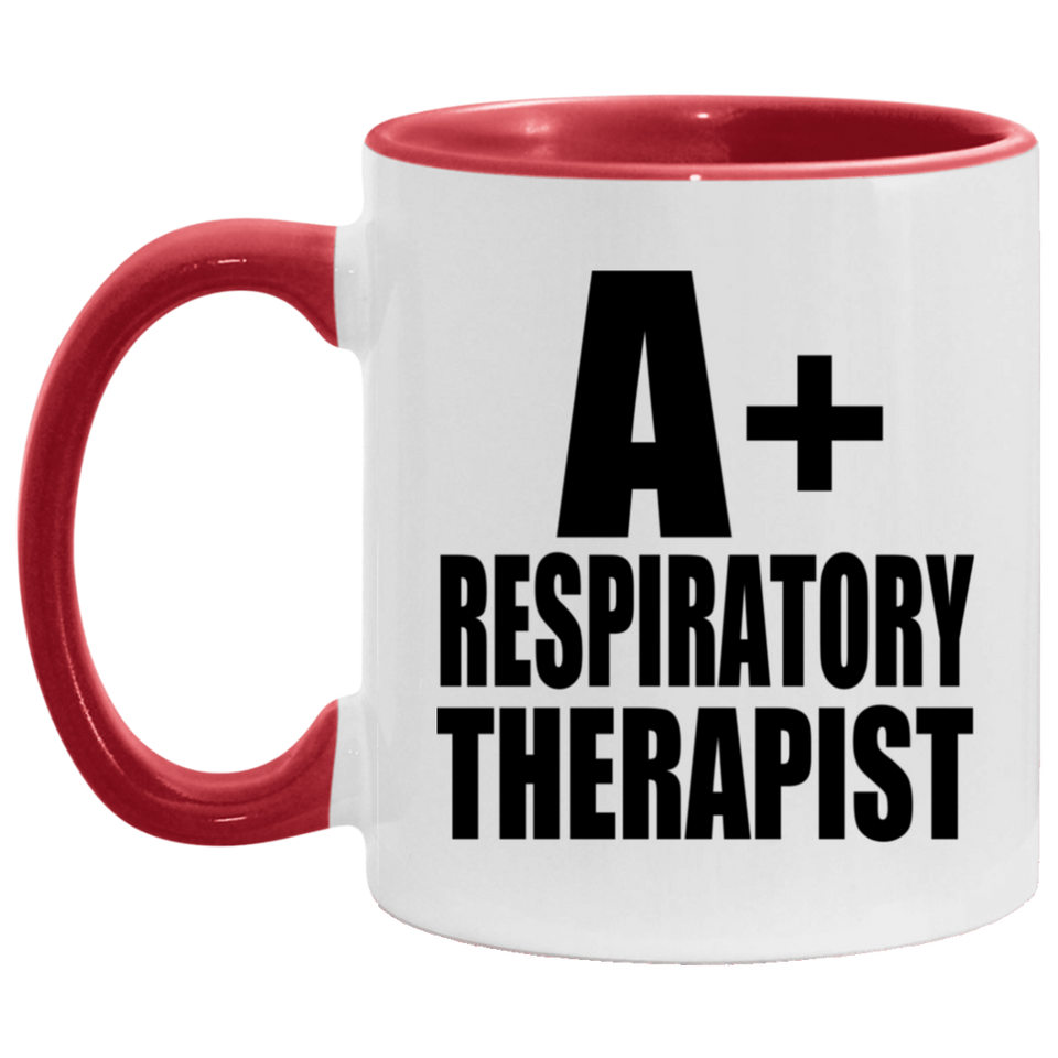 A+ Respiratory Therapist - 11oz Accent Mug Red