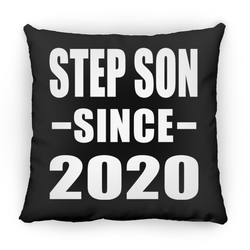 Step Son Since 2020 - Throw Pillow Black