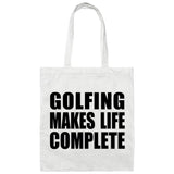 Golfing Makes Life Complete - Tote Bag White