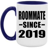 Roommate Since 2019 - 15oz Accent Mug Purple