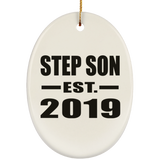 Step Son Established EST. 2019 - Oval Ornament