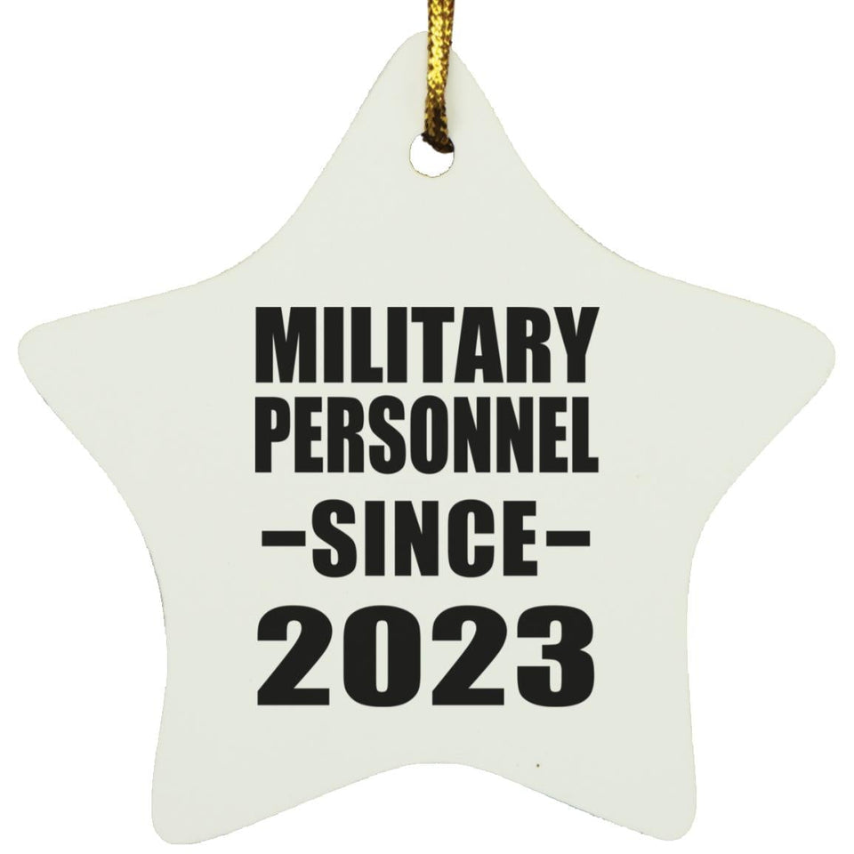 Military Personnel Since 2023 - Star Ornament