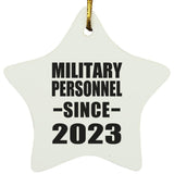 Military Personnel Since 2023 - Star Ornament