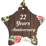 22nd Anniversary 22 Years Anniversary - Star Ornament A