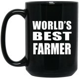 World's Best Farmer - 15 Oz Coffee Mug Black
