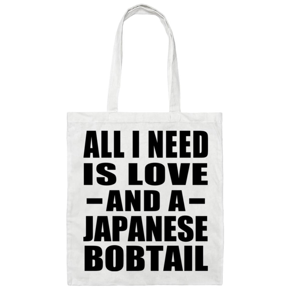 All I Need Is Love And A Japanese Bobtail - Tote Bag White