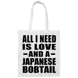All I Need Is Love And A Japanese Bobtail - Tote Bag White