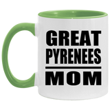 Great Pyrenees Mom - 11oz Accent Mug Green