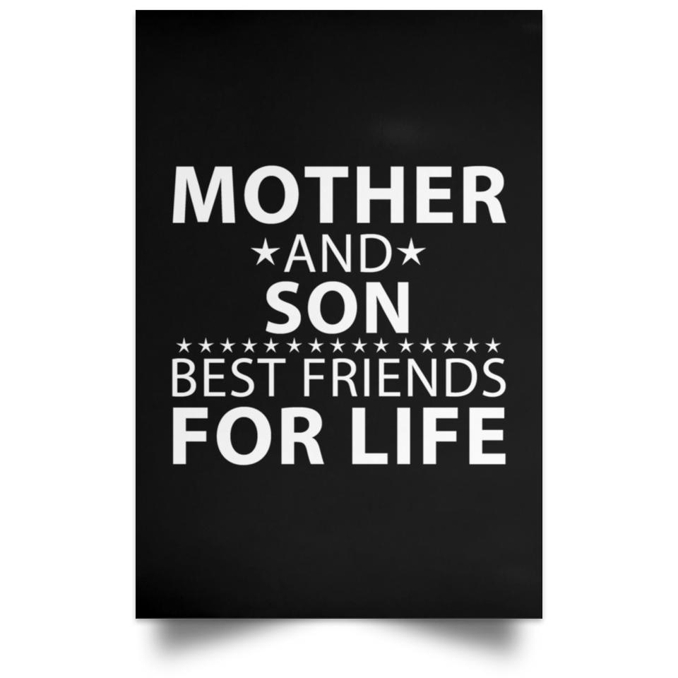 Mother and Son, Best Friends For Life - Poster Portrait