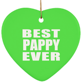 Best Pappy Ever - Heart Ornament