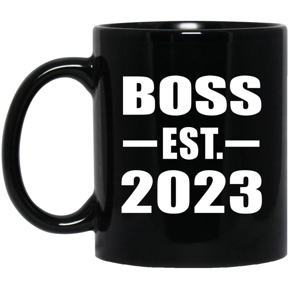 Boss Established EST. 2023 - 11oz Coffee Mug Black