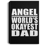 Angel World's Okayest Dad - Canvas Portrait
