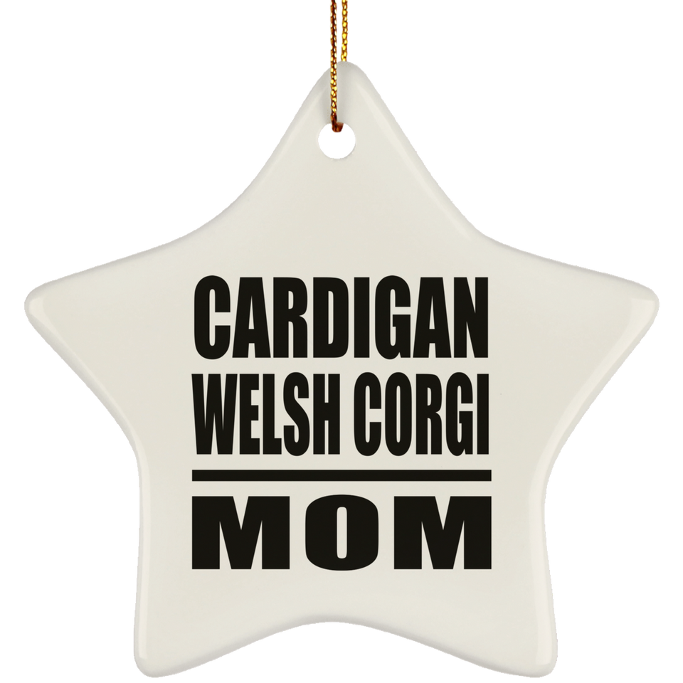 Cardigan Welsh Corgi Mom - Star Ornament