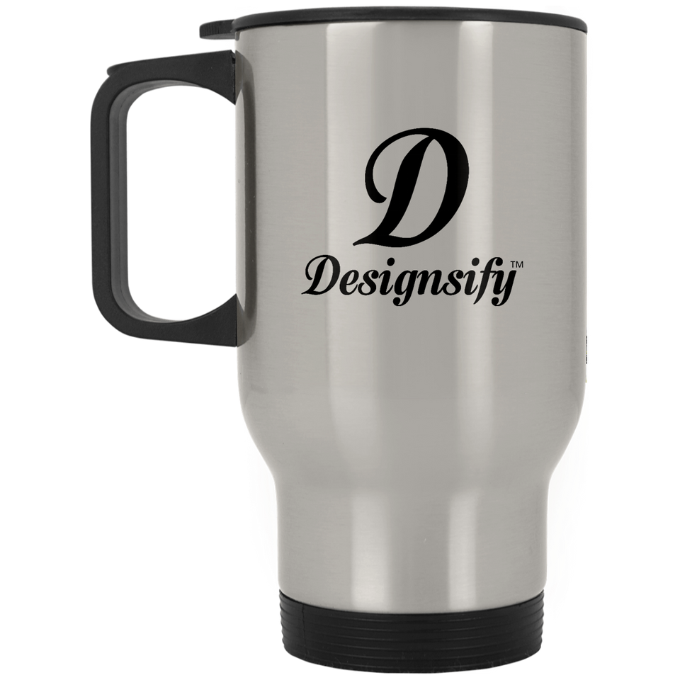 Designsify Logo - Silver Travel Mug