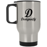 Designsify Logo - Silver Travel Mug