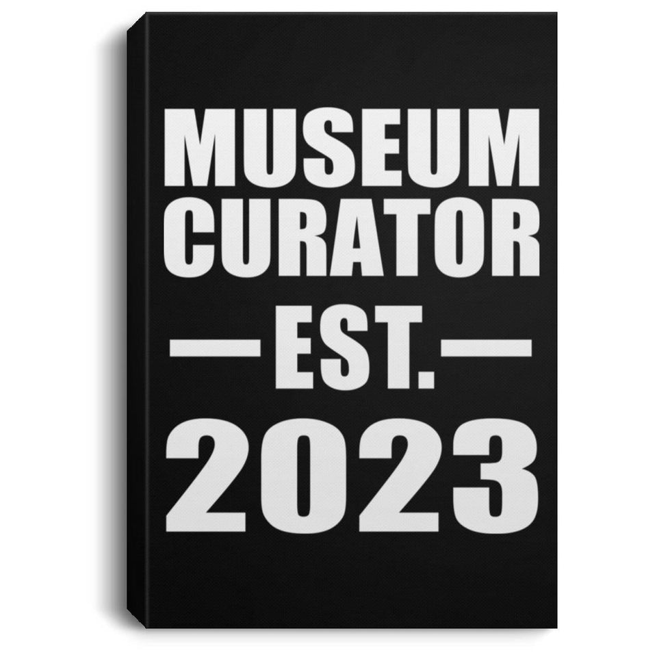 Museum Curator Established EST. 2023 - Canvas Portrait