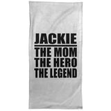 Jackie The Mom The Hero The Legend - Hand Towel