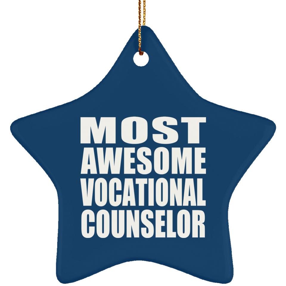 Most Awesome Vocational Counselor - Star Ornament