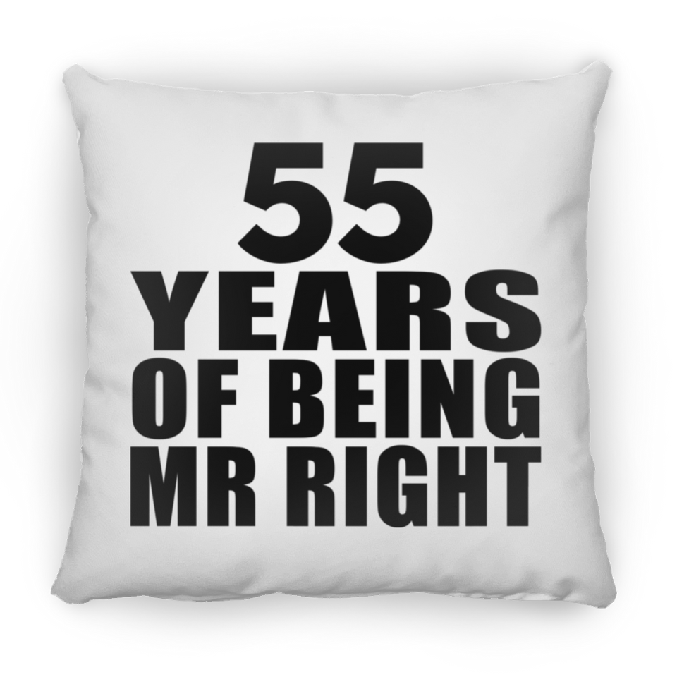 55th Anniversary 55 Years Of Being Mr Right - Throw Pillow