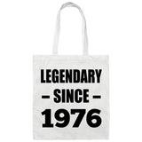 48th Birthday Legendary Since 1976 - Tote Bag White