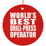 World's Best Drill-Press Operator - Circle Ornament
