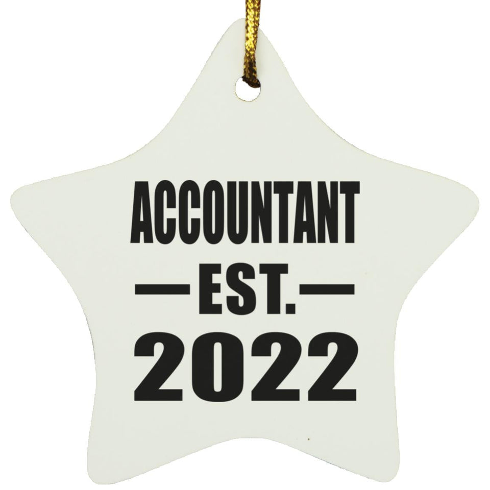 Accountant Established EST. 2022 - Star Ornament
