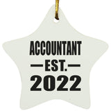 Accountant Established EST. 2022 - Star Ornament