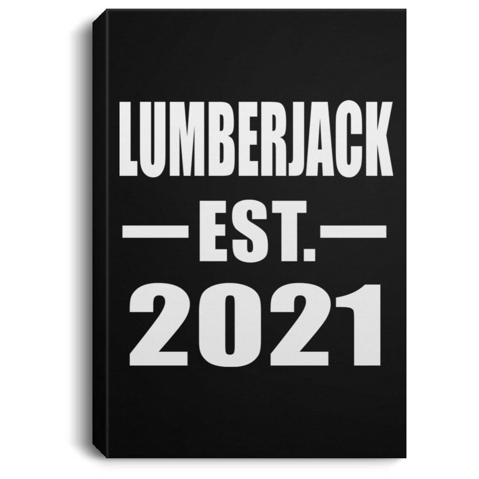Lumberjack Established EST. 2021 - Canvas Portrait