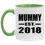 Mummy Established EST. 2018 - 11oz Accent Mug Green