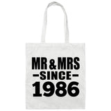 38th Anniversary Mr & Mrs Since 1986 - Tote Bag White