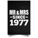 47th Anniversary Mr & Mrs Since 1977 - Poster Portrait
