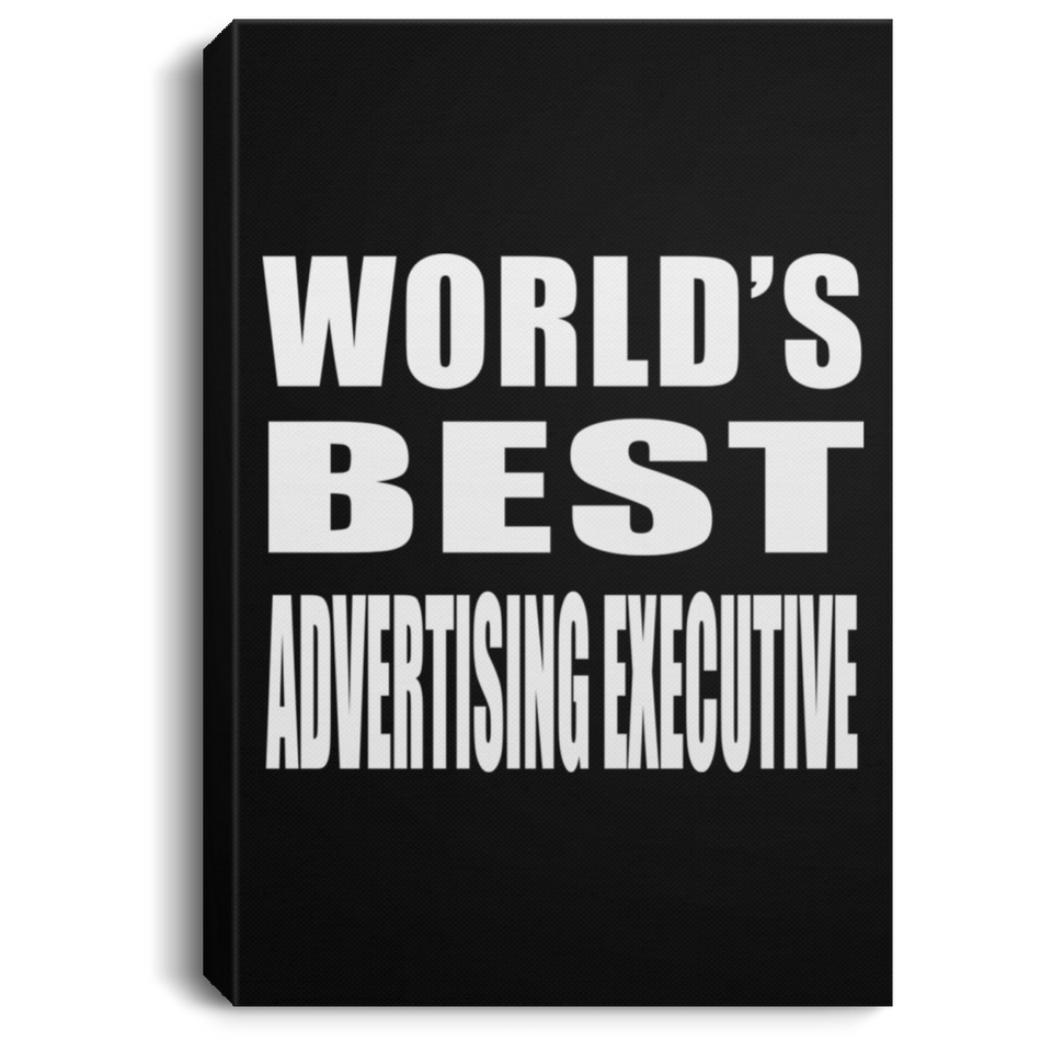 World's Best Advertising Executive - Canvas Portrait