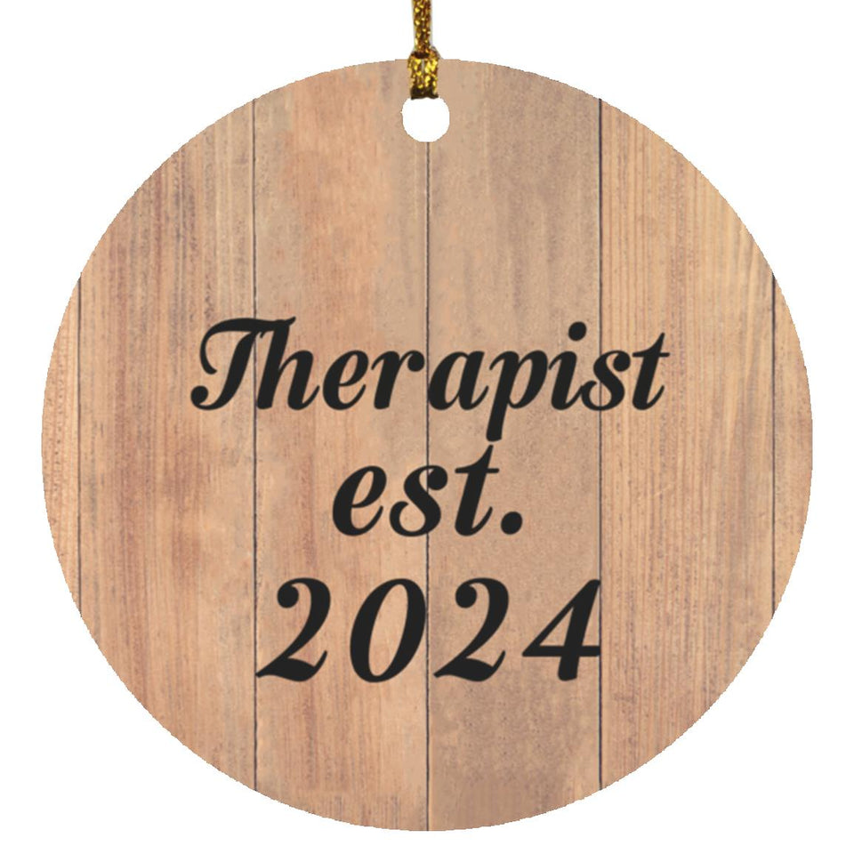 Therapist Established Est. 2024 - Circle Ornament C