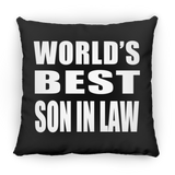 World's Best Son In Law - Throw Pillow Black