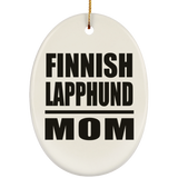 Finnish Lapphund Mom - Oval Ornament