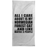 All I Care About Is My Norwegian Forest Cat - Hand Towel