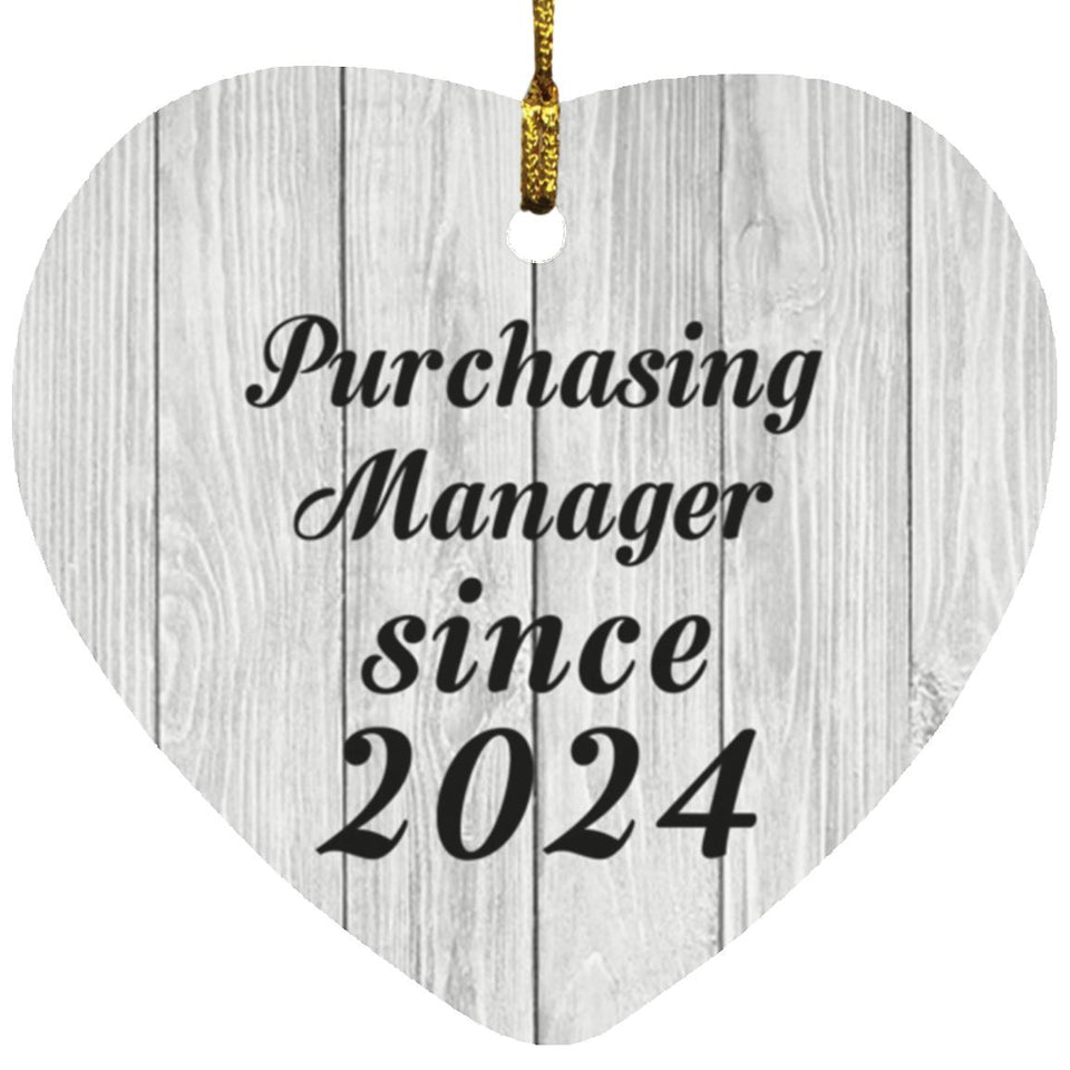 Purchasing Manager Since 2024 - Heart Ornament F