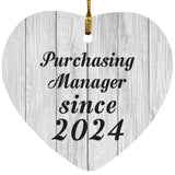 Purchasing Manager Since 2024 - Heart Ornament F