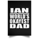 Ian World's Okayest Dad - Poster Portrait