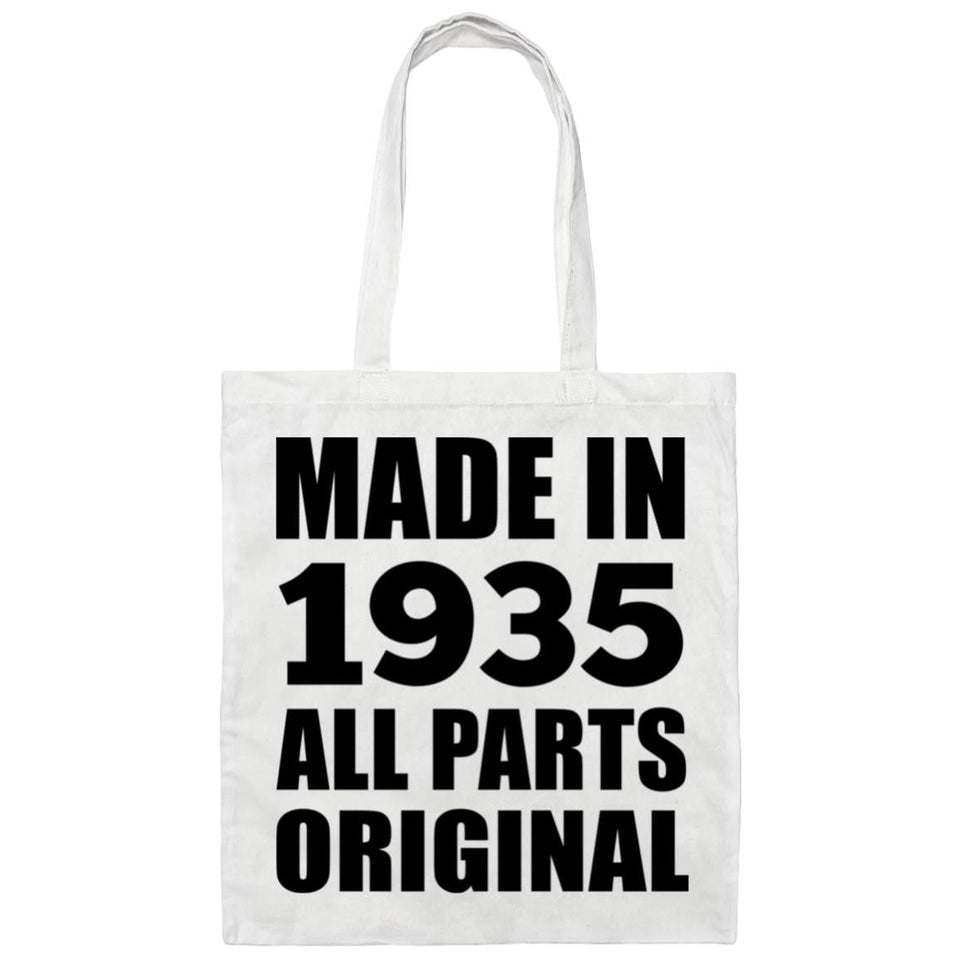89th Birthday Made in 1935 All Parts Original - Tote Bag White
