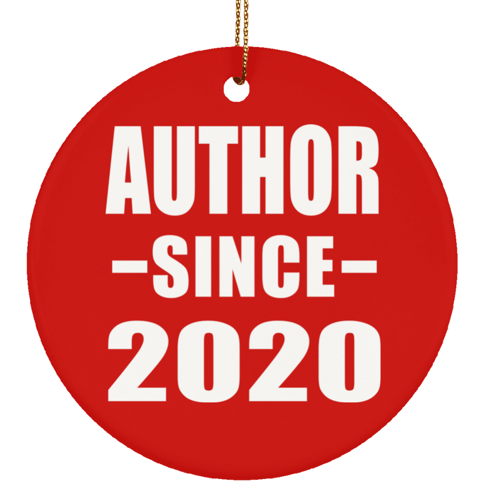 Author Since 2020 - Circle Ornament