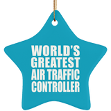 World's Greatest Air Traffic Controller - Star Ornament