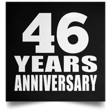 46th Anniversary 46 Years Anniversary - Poster Square