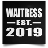 Waitress Established EST. 2019 - Poster Square