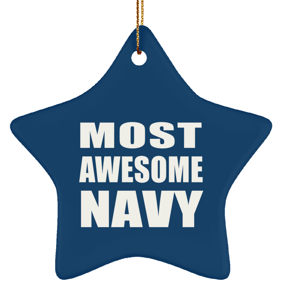 Most Awesome Navy - Star Ornament