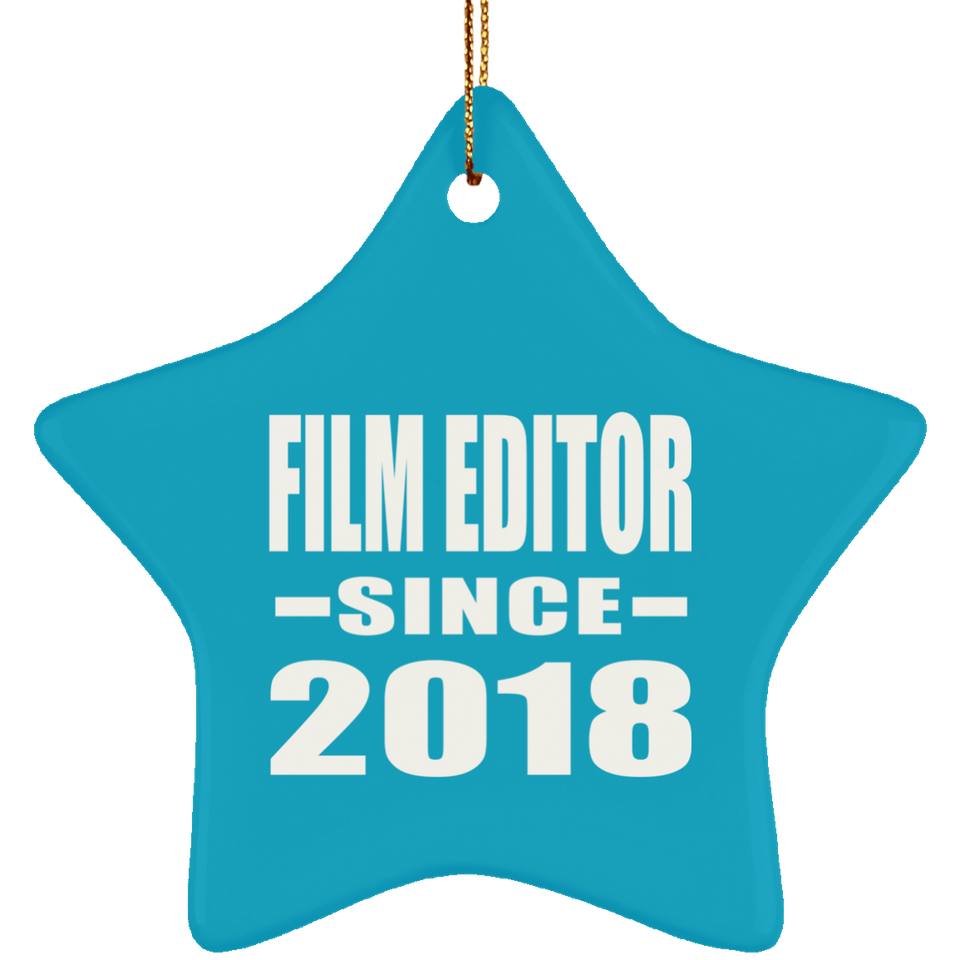 Film Editor Since 2018 - Star Ornament