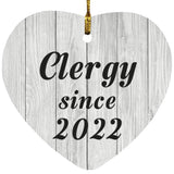 Clergy Since 2022 - Heart Ornament F