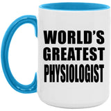 World's Greatest Physiologist - 15oz Accent Mug Blue